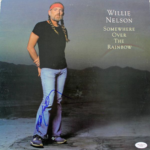 Willie Nelson Signed Record Album - "Somewhere Over the Rainbow" (JSA)