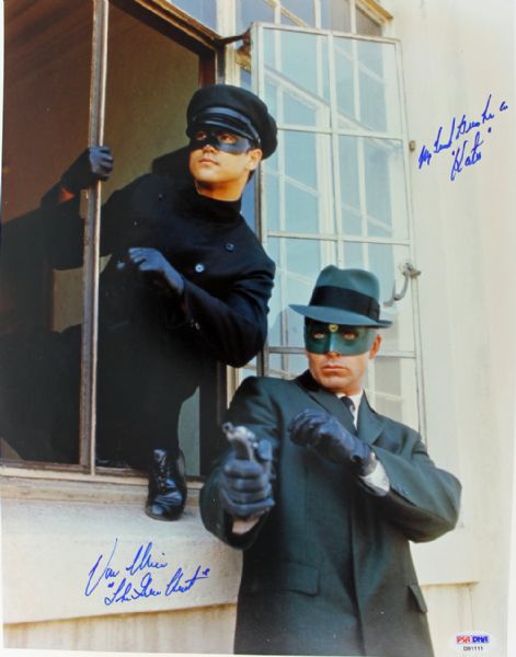 Van Williams Signed 11" x 14" Color Photo as "The Green Hornet" (PSA/DNA)