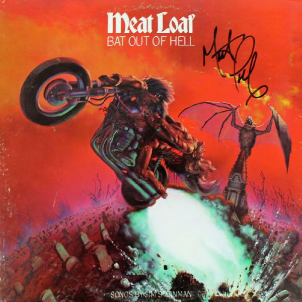 Meat Loaf Signed Album: "Bat Out of Hell"