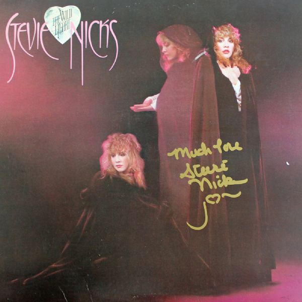 Stevie Nicks Signed Album Cover - "Wild The Heart"