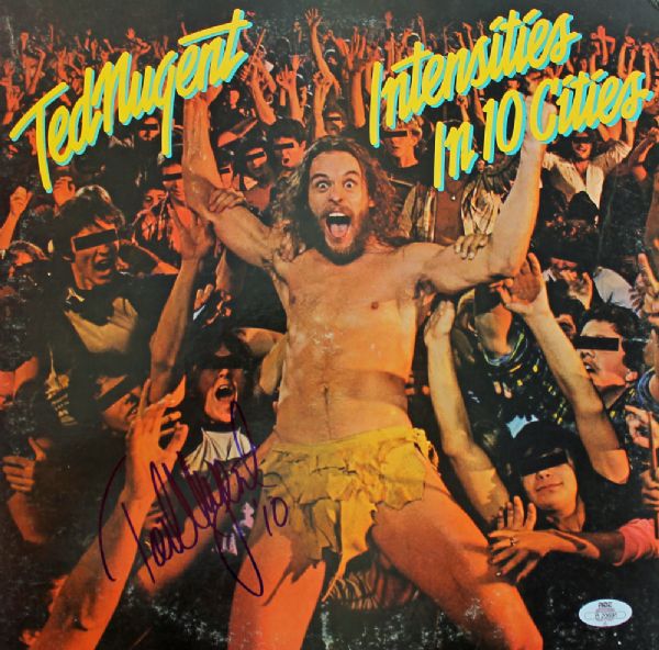 Ted Nugent Signed Record Album - "Intensities in 10 Cities"