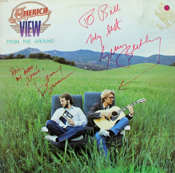 America: Lot of Two (2) Signed Record Albums