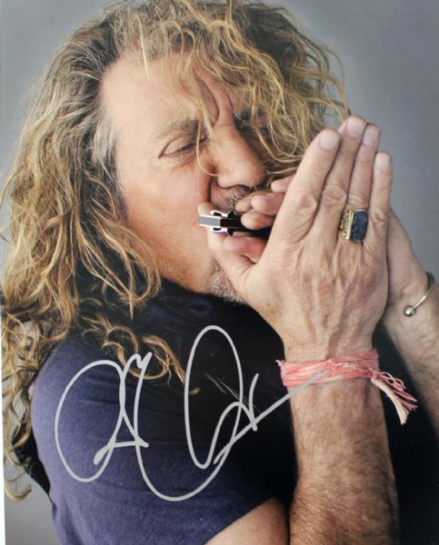 Robert Plant Signed 8" x 10" Color Photo
