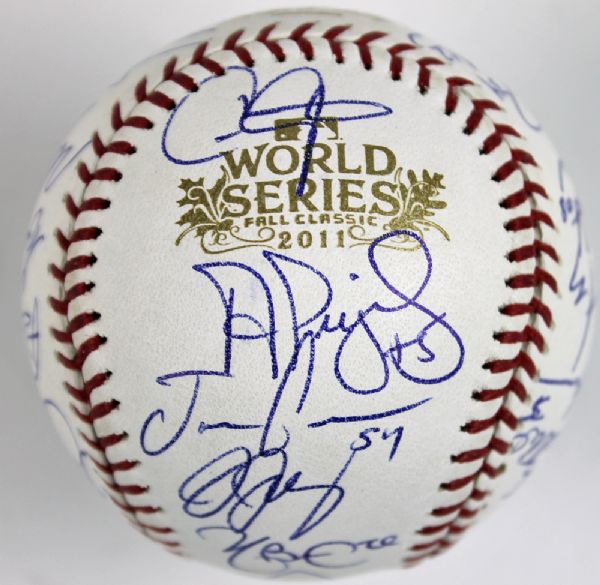 2011 St. Louis Cardinals Team Signed World Series Baseball (26 Sigs)