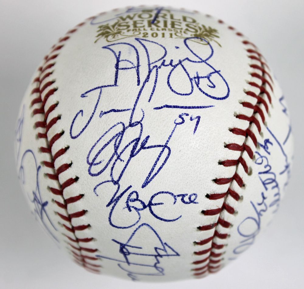 Lot Detail - 2011 St. Louis Cardinals Team Signed World Series Baseball (26 Sigs)