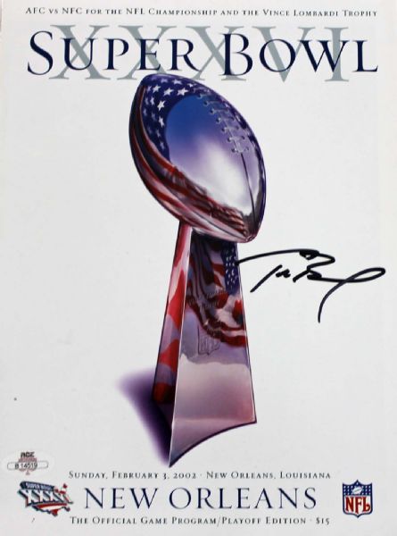 Tom Brady Signed Super Bowl XXXVI Official Program