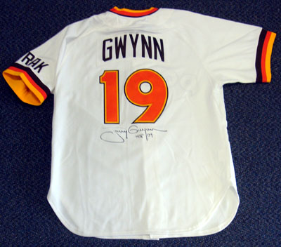 Tony Gwynn SIGNED San Diego Padres Mitchell Ness Jersey +HOF PSA/DNA  AUTOGRAPHED