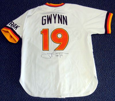 Lot Detail - Tony Gwynn Signed Mitchell & Ness Padres Retro Model Jersey  with HOF 07 Insc. (PSA/DNA)