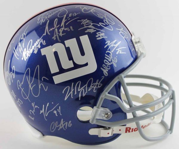 2011 New York Giants (SB Champs) Team Signed Full Sized Helmet (35+ Sigs)