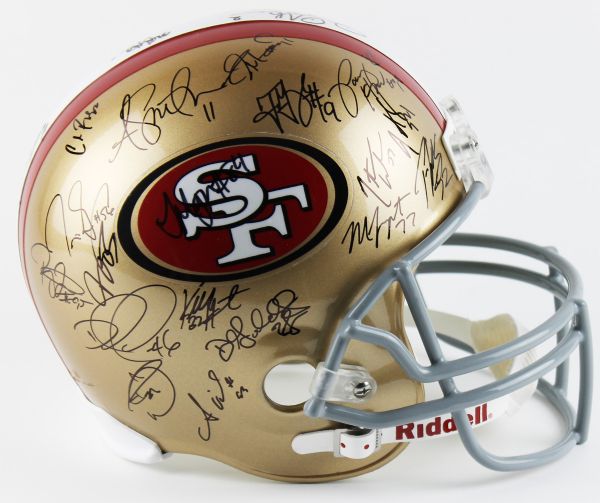 2011 San Francisco 49ers Team Signed Full Sized Helmet (35+ Sigs)