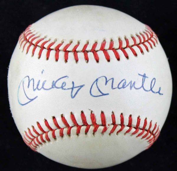 Mickey Mantle Signed OAL Baseball (PSA/DNA Certified)