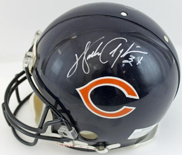 Walter Payton & Gale Sayers Dual Signed Chicago Bears ProLine Helmet (PSA/DNA & JSA)