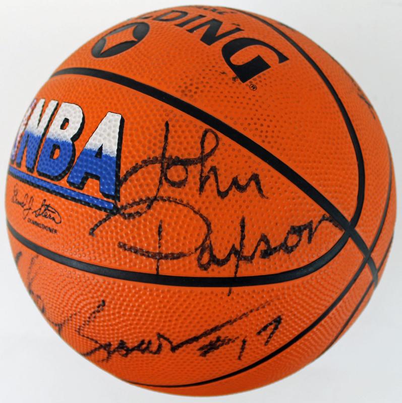 Lot Detail - 1987-88 Chicago Bulls Team Signed Spalding NBA Basketball ...