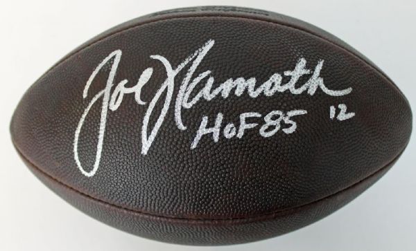 Joe Namath Signed NFL Duke Vintage Game Model Football with "HOF 82" Insc. (JSA)