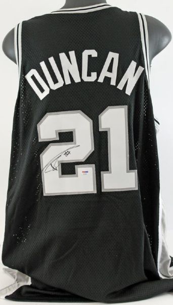 Tim Duncan Signed Spurs Pro Model Jersey (PSA/DNA)