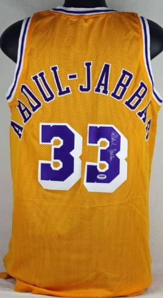 Kareem Abdul-Jabbar Signed Lakers Pro Model Jersey (PSA/DNA)