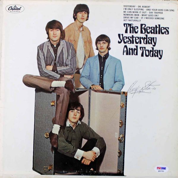 The Beatles: Ringo Starr Rare Signed "Yesterday and Today" Album with Vintage Full Signature (PSA/DNA)