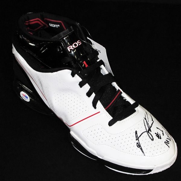 Derrick Rose Signed Adidas Personal Model Game Shoe w/"MVP 11" Insc. (PSA/DNA)