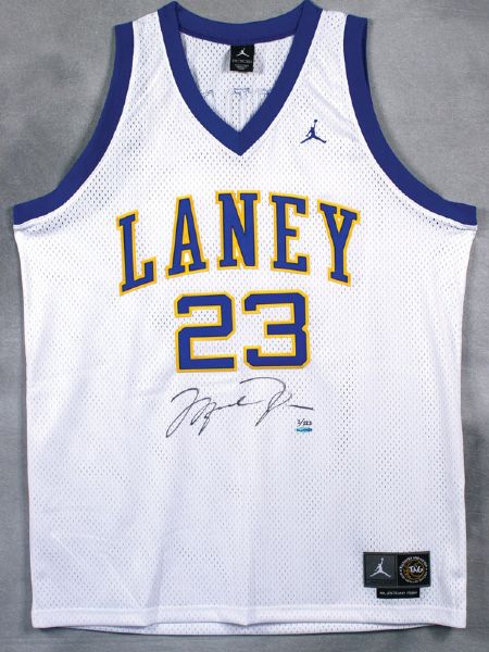 Michael Jordan Signed Limited Edition Laney High School Jersey (UDA)