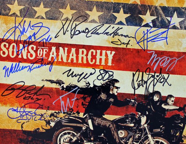 "Sons of Anarchy" Cast Signed 11" x 14" Color Photo (11 Sigs)