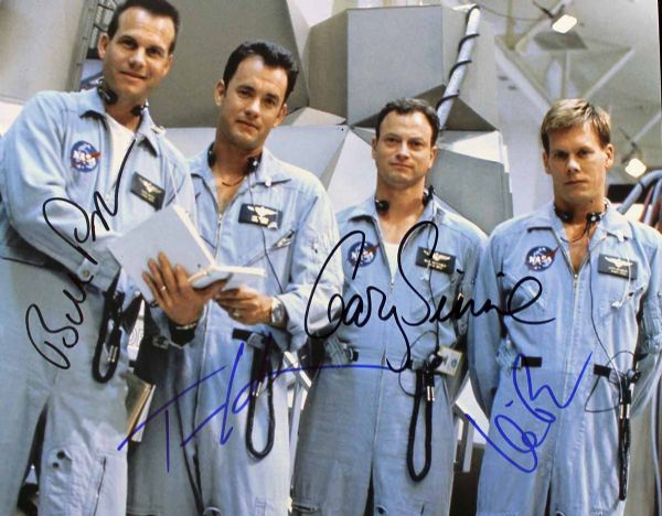 "Apollo 13" Cast Signed 8"x10" Color Photo w/Hanks, Bacon, Paxton & Sinise
