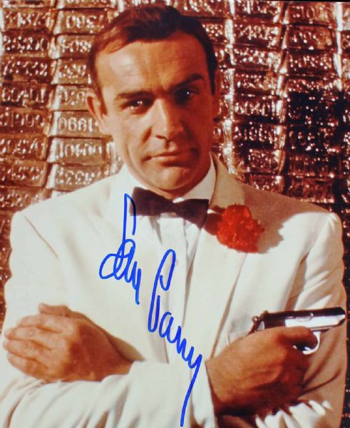 Sean Connery Signed 8" x 10" Color Photo as "007: James Bond"