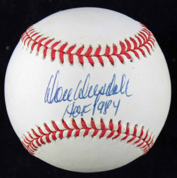 Don Drysdale Signed ONL Baseball with "HOF 1984" Inscription (PSA/DNA)