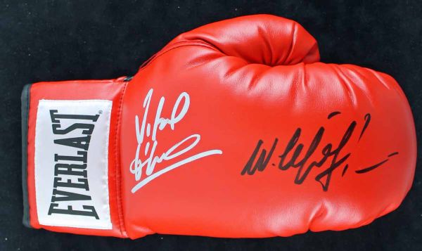 Vitali & Wladimir Klitschko Dual Signed Everlast Pro Model Boxing Glove