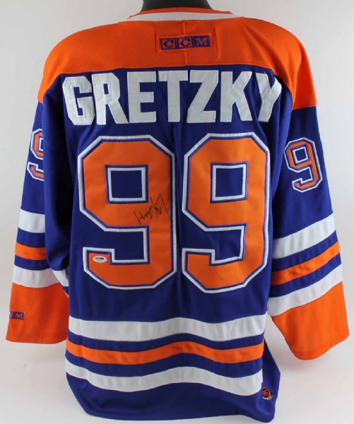 Wayne Gretzky Signed Edmonton Oilers Pro Model Jersey (PSA/DNA)