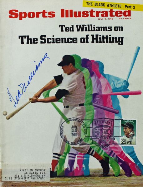 Ted Williams Signed July 1968 Sports Illustrated (PSA/DNA)