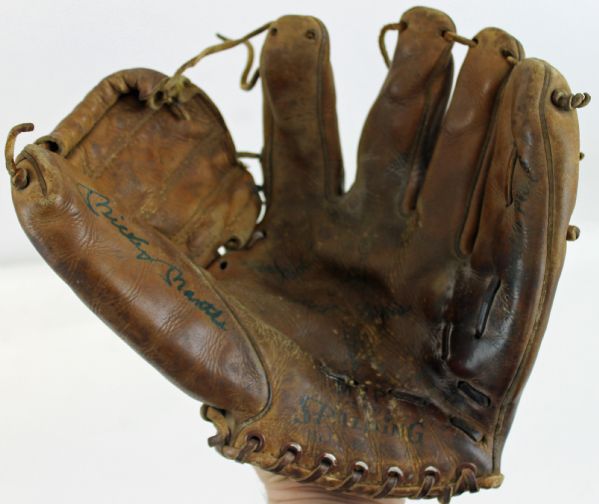 Mickey Mantle Signed Vintage Spalding ROGER MARIS Store Model Baseball Glove (PSA/DNA)