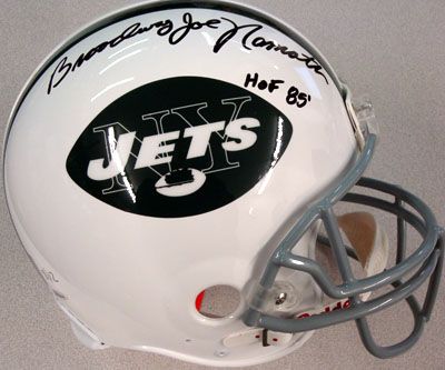 Joe Namath Signed Ltd Ed NY Jets PRO LINE Full Sized Helmet w/"Broadway" Insc. (UDA)