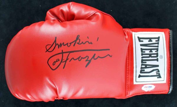 Joe Frazier Signed Everlast Pro Model Boxing Glove with "Smokin" Insc. (PSA/DNA)