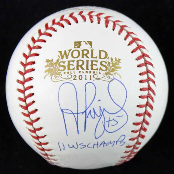 Albert Pujols Signed 2011 World Series Baseball with "11 WS Champs" Insc. (MLB Holo)