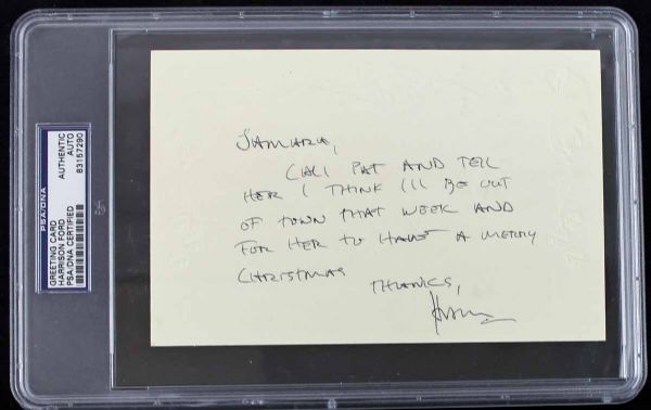 Harrison Ford Handwritten Signed Note (PSA/DNA) with "Air Force One" Prop