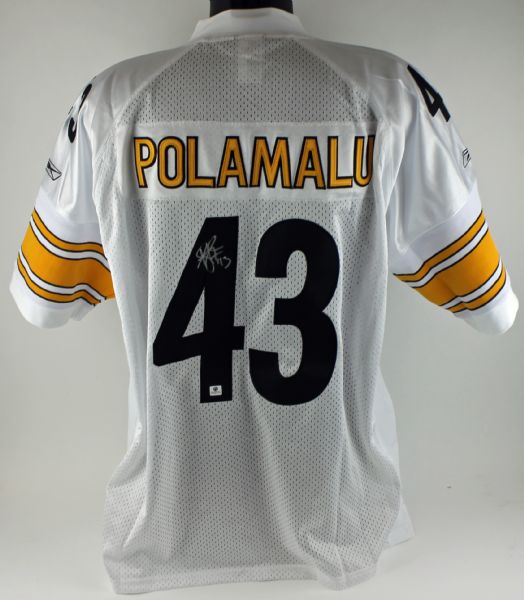 Troy Polamalu Signed Pittsburgh Steelers Pro Model Jersey