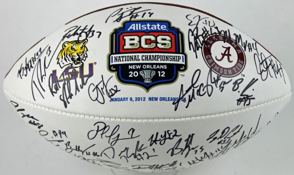 2010-11 Auburn Tigers (Natl Champs) Multi Signed Mini Helmet with Newton, Fairley, etc.