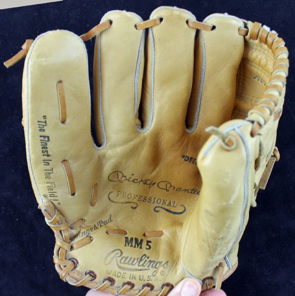 Mickey Mantle c.1960s Rawlings MM5 Signature Model Baseball Glove in SUPERB Condition