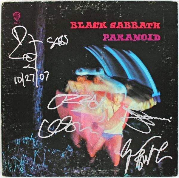 Black Sabbath Group Signed Album - "Paranoid" (PSA/DNA)