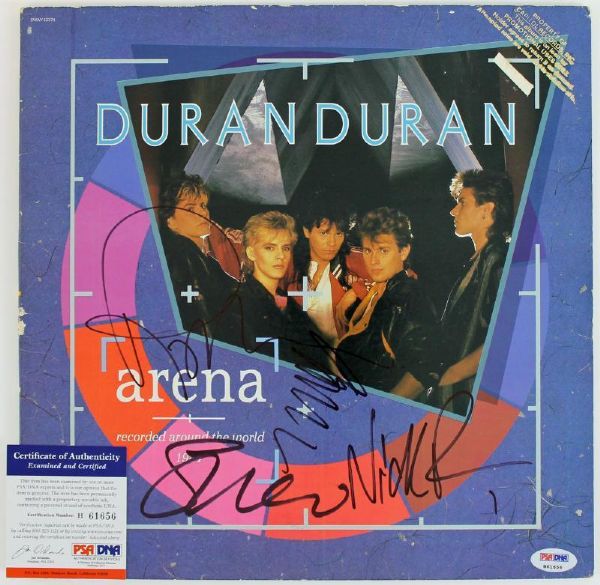 Duran Duran Group Signed Capital Records Album Promo: "Arena" (4 Sigs)(PSA/DNA)