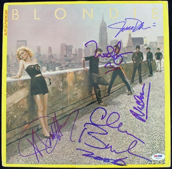 Blondie Group Signed Record Album: "Autoamerican" (5 Sigs)(PSA/DNA)