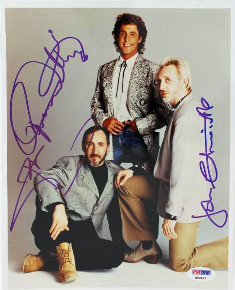 The Who Group Signed 8" x 10" Color Photo (3 Sigs)(PSA/DNA)