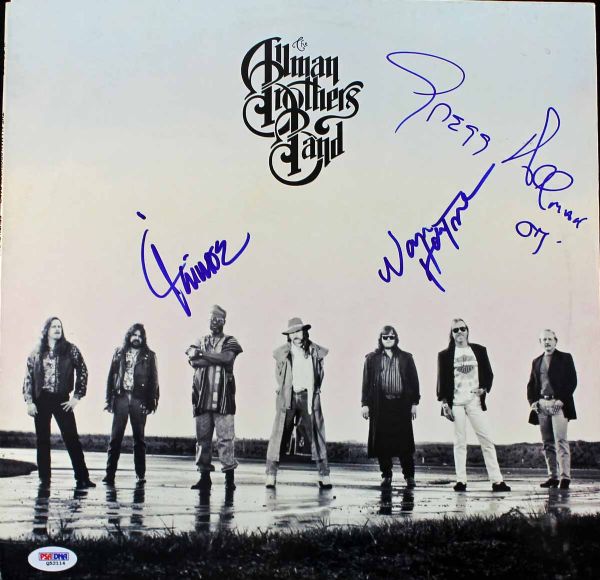Allman Brothers Group Signed Album with Gregg Allman, Haynes & Jaimoe (PSA/DNA)