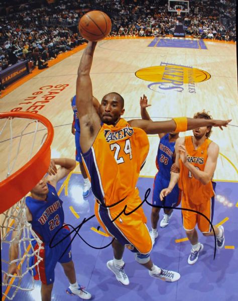 Kobe Bryant Signed 11" x 14" Color Photo