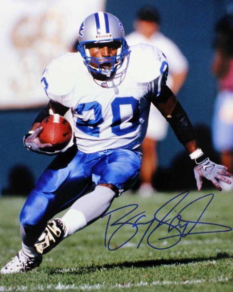 Barry Sanders Signed 11" x 14" Color Photo
