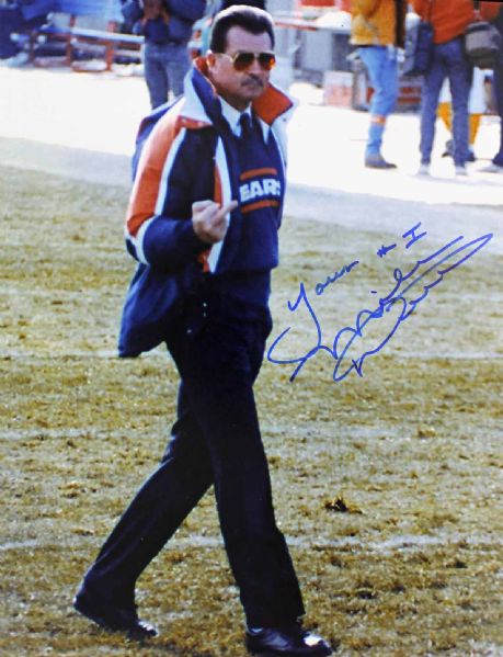 Mike Ditka Signed 11" x 14" Color Photo with "Your #1" Inscription