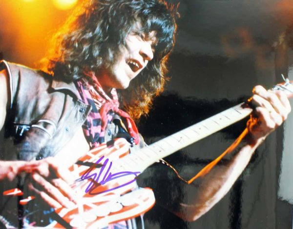 Eddie Van Halen Signed 11" x 14" Color Photo