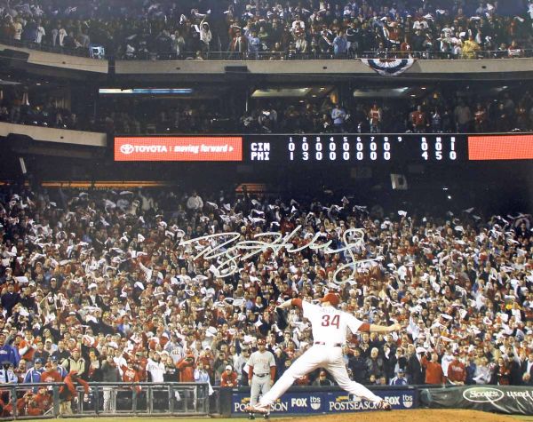 Roy Halladay Signed 11" x 14" Color Photo (No-Hitter)