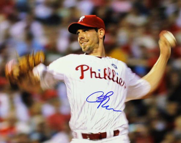 Cliff Lee Signed 11" x 14" Color Photo