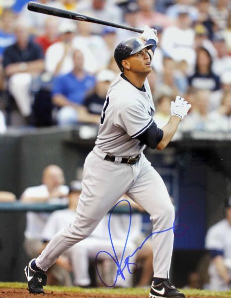 Alex Rodriguez Signed 11" x 14" Color Photo